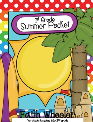 1st Grade Summer Packet by Faith Wheeler at TPT | Making the Most Blog